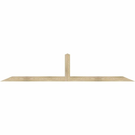 Ekena Millwork Portland Rough Sawn Timber Gable Bracket, Douglas Fir, 108"W x 22"H x 2"D x 4"F, 5/12 Pitch GBW108X22X0204POR00RDF